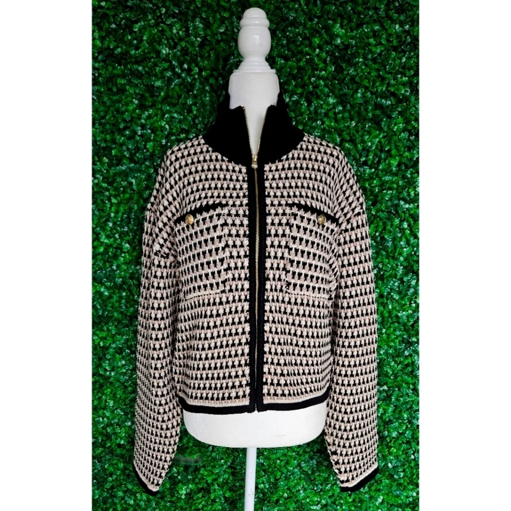 J.Crew Jacquard sweater-jacket
